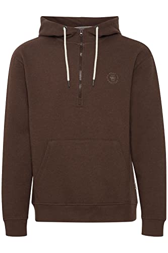 Blend 20714596 Herren Sweatshirt Kapuzenpullover Hoodie Pullover mit Kapuze und Reißverschluss Meliert, Größe:M, Farbe:Java (191016) von b BLEND