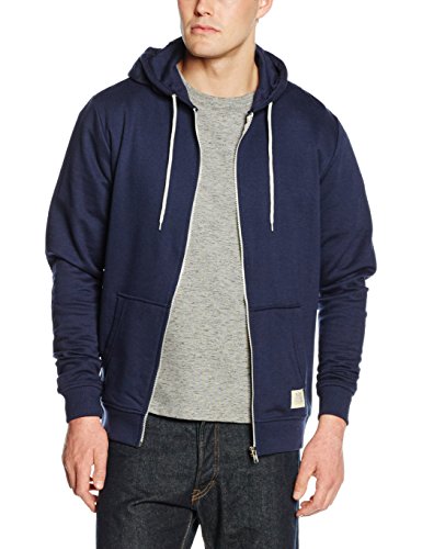 Blend 701628 Herren Sweatjacke Kapuzen-Jacke Zip-Hoodie aus hochwertiger Baumwollmischung Meliert, Größe:L, Farbe:Navy (70230) von b BLEND