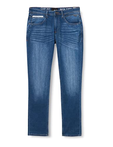 Blend Herren Twister Straight Slim Fit-Jogg Jeans, 200291/Denim Middle Blue, 34/30 von Blend