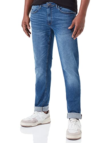 Blend Herren Twister Straight Slim Fit-Multiflex Jeans, 200291/Denim Middle Blue, 31/30 von Blend