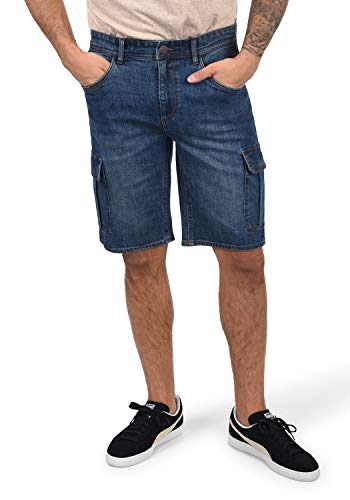 Blend Jacko Herren Jeans Shorts Kurze Denim Hose, Größe:M, Farbe:Denim middleblue (76201) von b BLEND