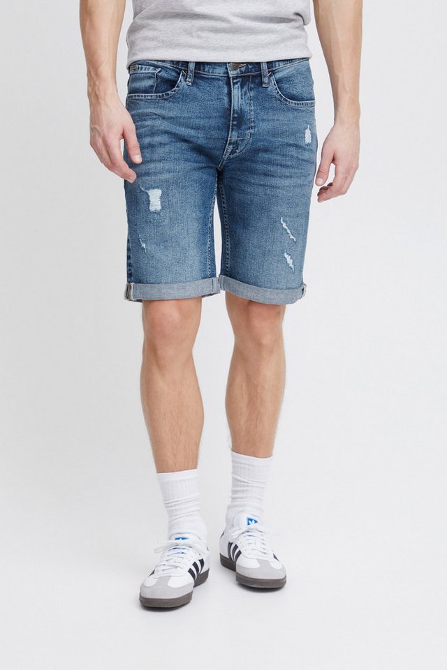 Blend Jeansshorts BHDeniz Stilvolle 5-Pocket-Jeansshorts mit Destroyed-Effekten von Blend