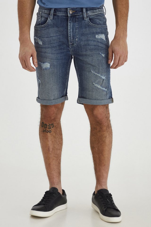 Blend Jeansshorts BHDeniz Stilvolle 5-Pocket-Jeansshorts mit Destroyed-Effekten von Blend