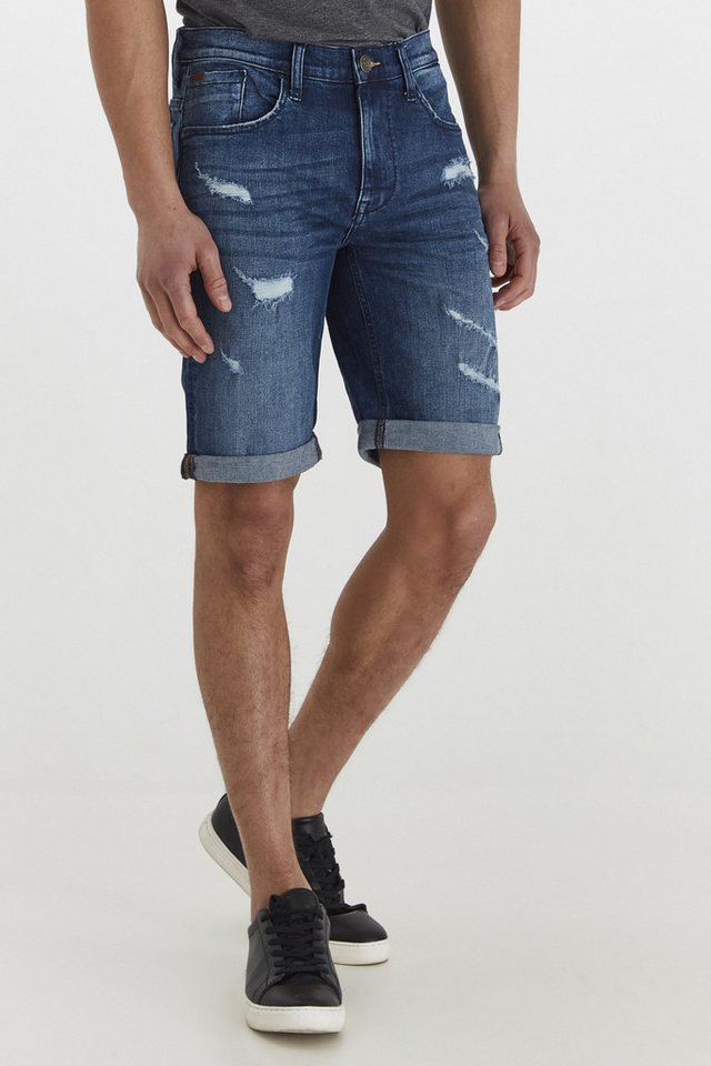 Blend Jeansshorts BHDeniz Stilvolle 5-Pocket-Jeansshorts mit Destroyed-Effekten von Blend