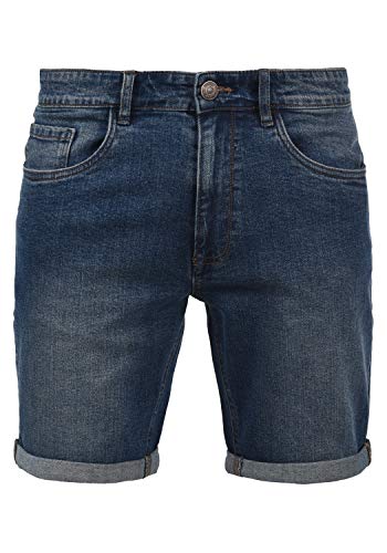 Blend Joel Herren Jeans Shorts Kurze Denim Hose mit leichtem Stretchanteil, Größe:L, Farbe:Denim middleblue (76201) von b BLEND