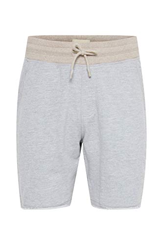 Blend Julio Herren Sweatshorts Kurze Hose Jogginghose mit Offenen Kanten und Kordel Regular Fit, Größe:3XL, Farbe:Stone Mix (70813) von b BLEND