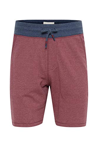 Blend Julio Herren Sweatshorts Kurze Hose Jogginghose mit Offenen Kanten und Kordel Regular Fit, Größe:3XL, Farbe:Zinfandel (73006) von b BLEND