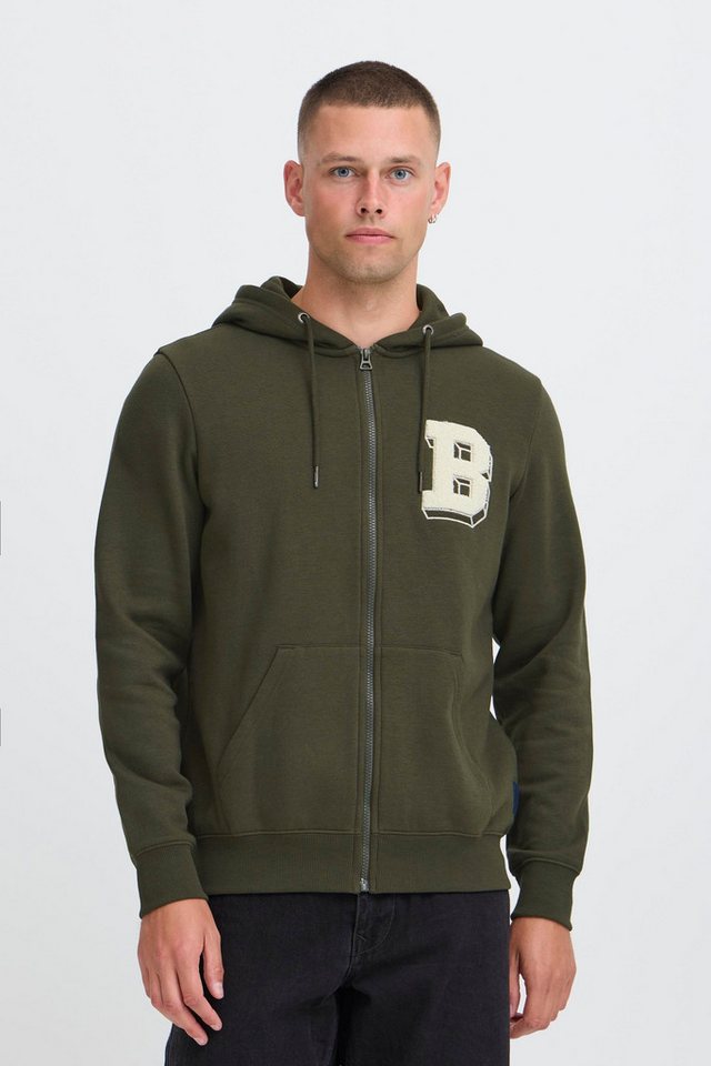 Blend Kapuzenpullover BHBadel Gemütliche Sweatjacke mit Kapuze und Stickerei von Blend