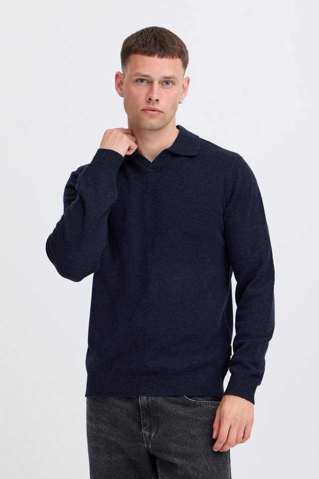 Blend Kurzarmshirt BHBRANKO Lässiger Pullover mit Polo-Kragen von Blend