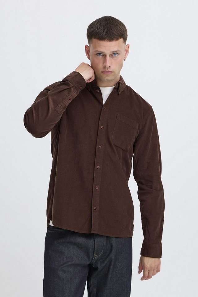 Blend Langarmhemd BHDEMIR Stilvolles Cordhemd mit Brusttasche von Blend