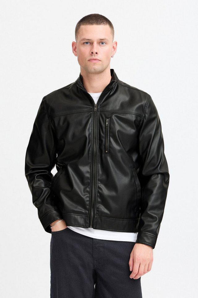 Blend Lederjacke BHELON Moderne Kunstlederjacke mit Taschen von Blend