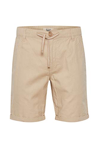 Blend Lenno Herren Leinenshorts Kurze Leinenhose Bermuda, Größe:L, Farbe:Chalk Stone (70032) von b BLEND