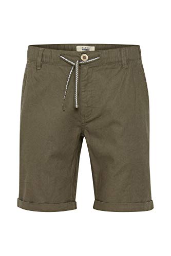 Blend Lenno Herren Leinenshorts Kurze Leinenhose Bermuda, Größe:L, Farbe:Dusty Olive (180515) von b BLEND