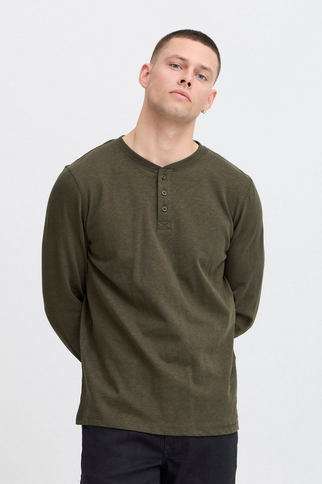 Blend Longsleeve BHTee Lässiges Longsleeve mit Knopfleiste von Blend