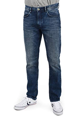 Blend BHLukker Herren Jeans Hose Denim mit Stretchanteil Slim Fit, Größe:W33/34, Farbe:Denim Darkblue (76207) von b BLEND