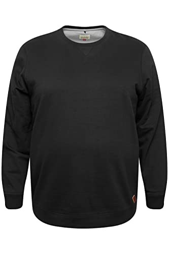 Blend BHAlex BT Herren Sweatshirt Pullover Pulli mit Rundhalsausschnitt große Größen bis 6XL, Größe:4XL, Farbe:Black (194007) von b BLEND