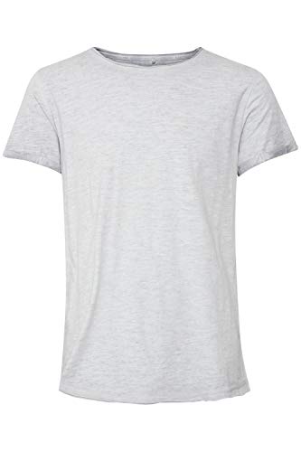 Blend Mino Herren T-Shirt Kurzarm Shirt Basic mit Rundhalsausschnitt, Größe:L, Farbe:Chip Grey (75153) von b BLEND