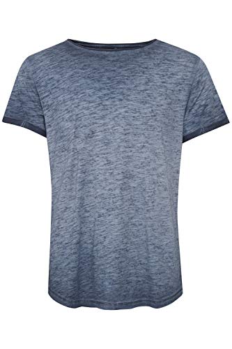 Blend Mino Herren T-Shirt Kurzarm Shirt Basic mit Rundhalsausschnitt, Größe:S, Farbe:Dark Navy Blue (74645) von b BLEND