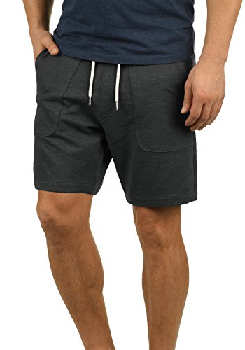 Blend Mulker Herren Sweatshorts Kurze Hose Jogginghose mit Kordel Regular Fit, Größe:L, Farbe:Charcoal (70818) von b BLEND