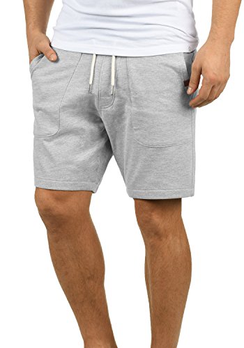 Blend Mulker Herren Sweatshorts Kurze Hose Jogginghose mit Kordel Regular Fit, Größe:3XL, Farbe:Zink Mix (70815) von b BLEND