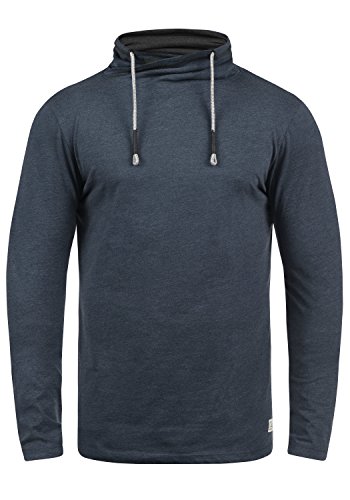 Blend BHPallo Herren Longsleeve Langarmshirt Shirt mit Tube-Neck-Kragen, Größe:L, Farbe:Navy (70230) von b BLEND