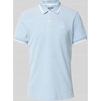 Blend Poloshirt mit Label-Stitching in Blau, Größe XL von Blend