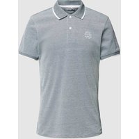 Blend Poloshirt mit Label-Stitching in Marine, Größe L von Blend