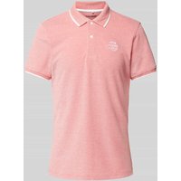 Blend Poloshirt mit Label-Stitching in Rot, Größe XL von Blend