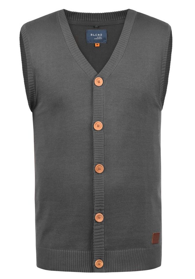 Blend Pullunder BHLennardo Stilvoller Pullunder mit Holzknopf-Leiste von Blend