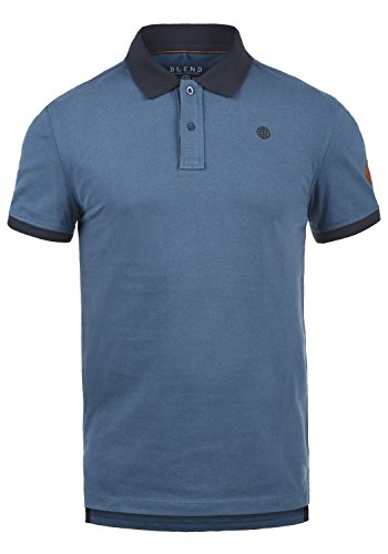 Blend Ralf Herren Poloshirt Polohemd T-Shirt Shirt Mit Polokragen Aus 100% Baumwolle, Größe:L, Farbe:Ensign Blue (70260) von b BLEND