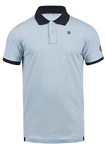 Blend Ralf Herren Poloshirt Polohemd T-Shirt Shirt Mit Polokragen Aus 100% Baumwolle, Größe:L, Farbe:Soft Blue (74641) von b BLEND