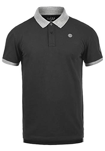 Blend Ralf Herren Poloshirt Polohemd T-Shirt Shirt Mit Polokragen Aus 100% Baumwolle, Größe:M, Farbe:Phantom Grey (70010) von b BLEND