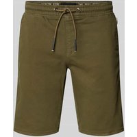 Blend Regular Fit Bermudas mit Tunnelzug in Oliv, Größe L von Blend