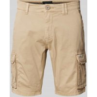 Blend Regular Fit Cargoshorts mit Label-Patch in Beige, Größe XXL von Blend