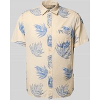 Blend Regular Fit Freizeithemd mit 1/2-Arm Modell 'ALAN' in Beige, Größe XXL von Blend