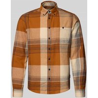 Blend Regular Fit Freizeithemd mit Button-Down-Kragen Modell 'Dac' in Cognac, Größe XL von Blend