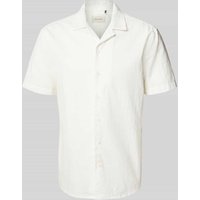 Blend Regular Fit Freizeithemd mit Resortkragen Modell 'ANTE' in Weiss, Größe XXL von Blend