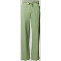 Blend Regular Fit Leinenhose mit Tunnelzug Modell 'BAY' in Oliv, Größe M von Blend