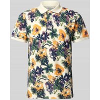 Blend Regular Fit Poloshirt mit gerippten Abschlüssen Modell 'EDI' in Sand, Größe 3XL von Blend
