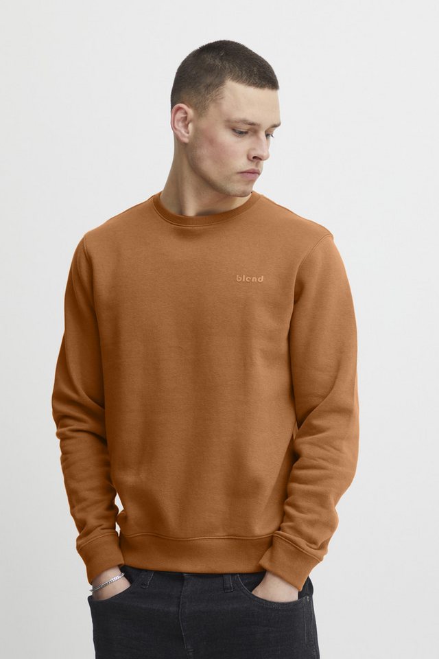 Blend Rundhalspullover BHDownton Klassisches Sweatshirt mit Rundhalsausschnitt von Blend