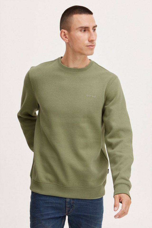 Blend Rundhalspullover BHDownton Klassisches Sweatshirt mit Rundhalsausschnitt von Blend