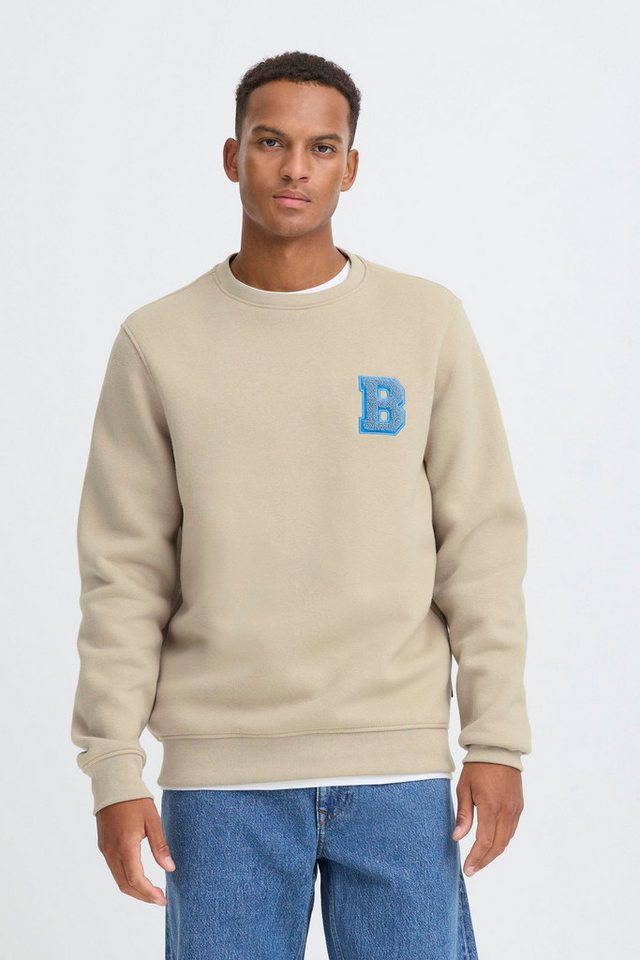 Blend Rundhalspullover BHIDO Lässiger Sweatpullover mit Stickerei Blend Rundhalspullover BHIDO Lässiger Sweatpullover mit Stickerei von Blend