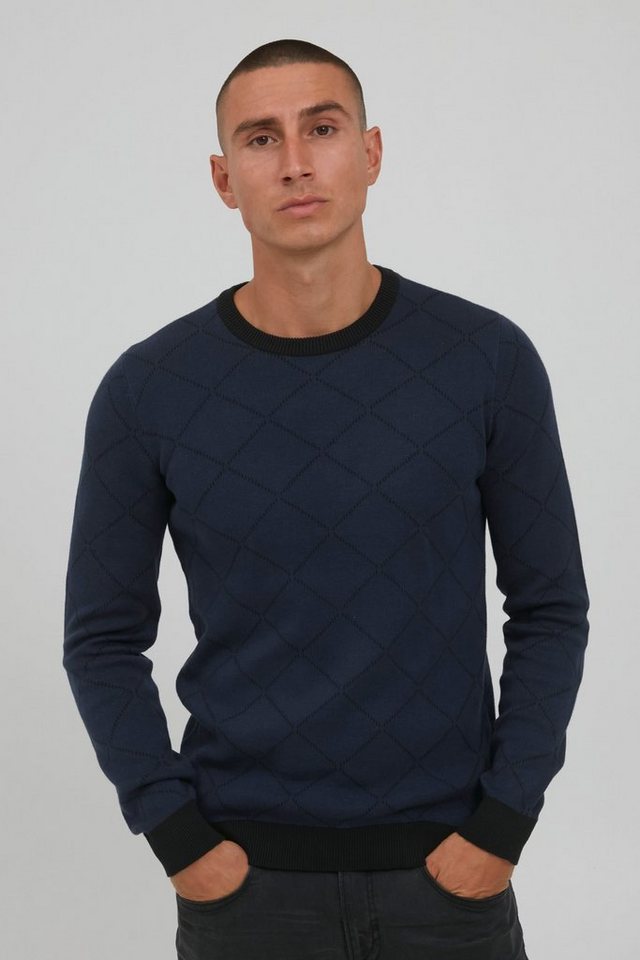 Blend Rundhalspullover BHNison Feinstrick Pullover mit Rundhalsausschnitt von Blend