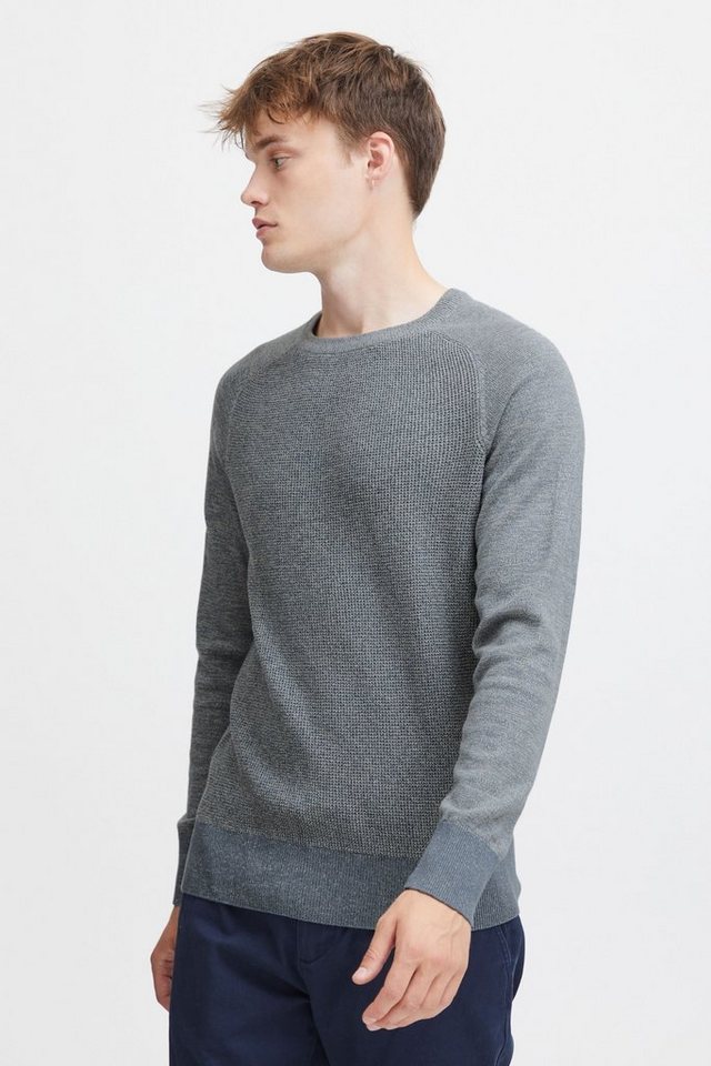 Blend Rundhalspullover BHGandolf Strickpullover mit farblich abgesetzten Akzenten von Blend