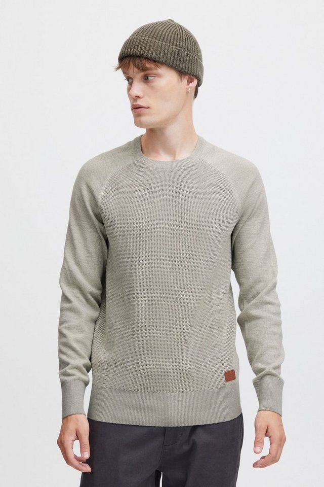 Blend Rundhalspullover BHGandolf Strickpullover mit farblich abgesetzten Akzenten von Blend