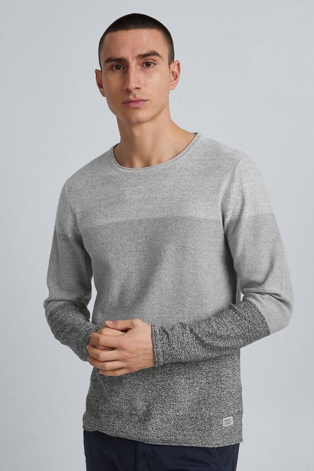 Blend Rundhalspullover BHHans Stilvoller Feinstrick-Pullover mit Rundhalsausschnitt von Blend