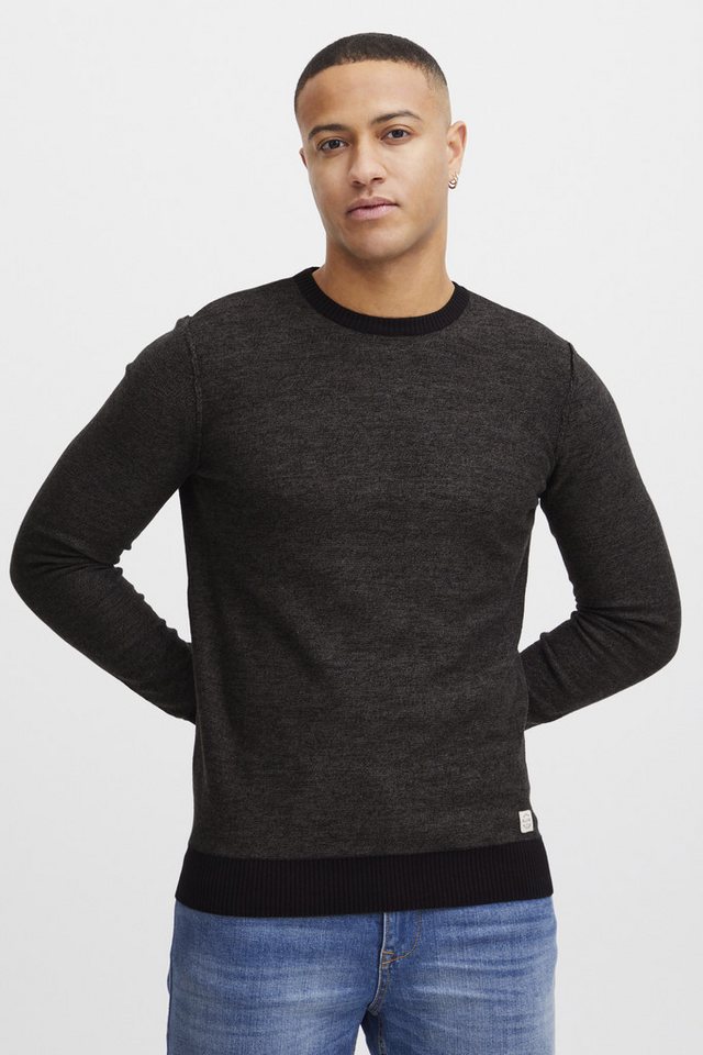 Blend Rundhalspullover BHNathan Strickpullover mit farblich abgesetzten Abschlüssen Blend Rundhalspullover BHNathan Strickpullover mit farblich abgesetzten Abschlüssen von Blend