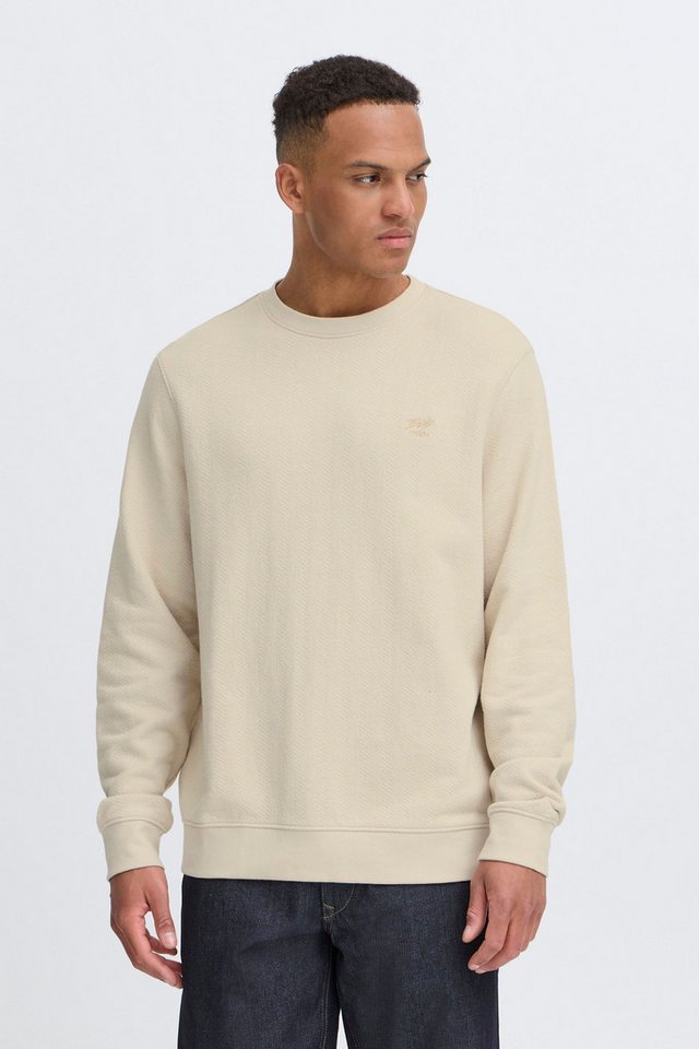 Blend Rundhalspullover BHRYLAN Sweatshirt Lässiger Sweatpullover mit Stickerei Blend Rundhalspullover BHRYLAN Sweatshirt Lässiger Sweatpullover mit Stickerei von Blend