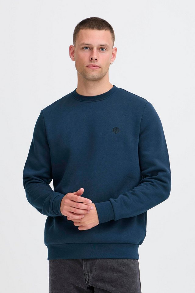 Blend Rundhalspullover BHTony Lässiger Sweatpullover mit Stickerei von Blend