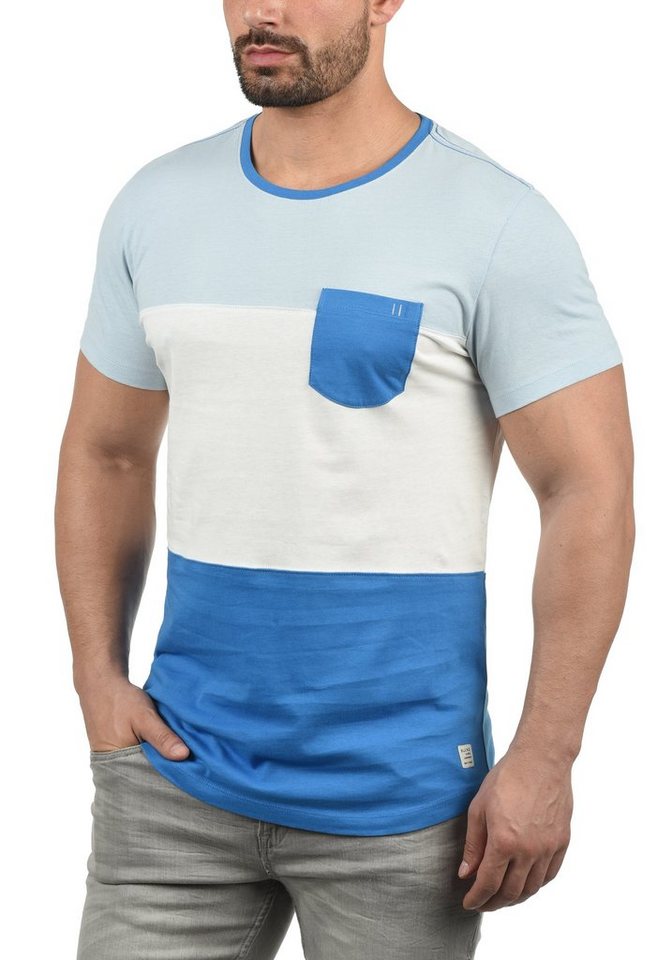 Blend Rundhalsshirt BHNemo Kurzarmshirt mit Colorblock-Effekt von Blend
